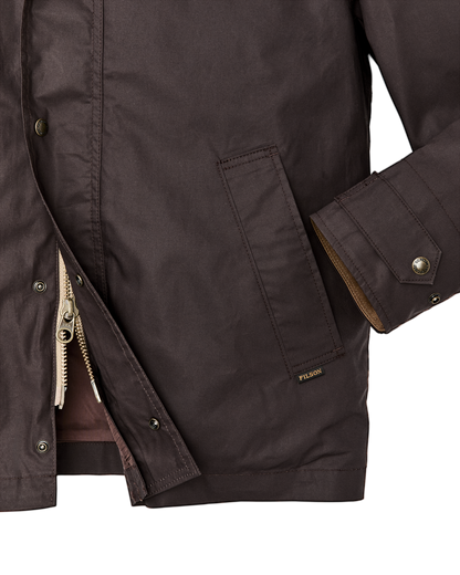 Dry Wax Short Field Jacket - Dark Brown