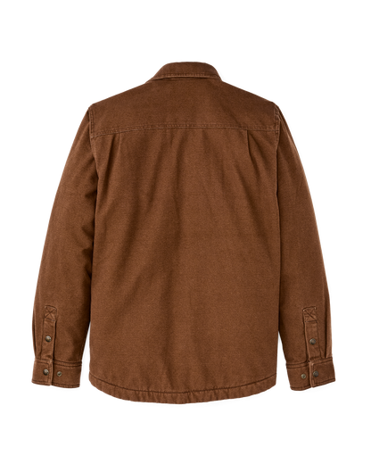 Fleece Lined Jac-shirt - Brown