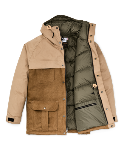 Filson X Crescent Down Works Parka - Dark Tan / Tan