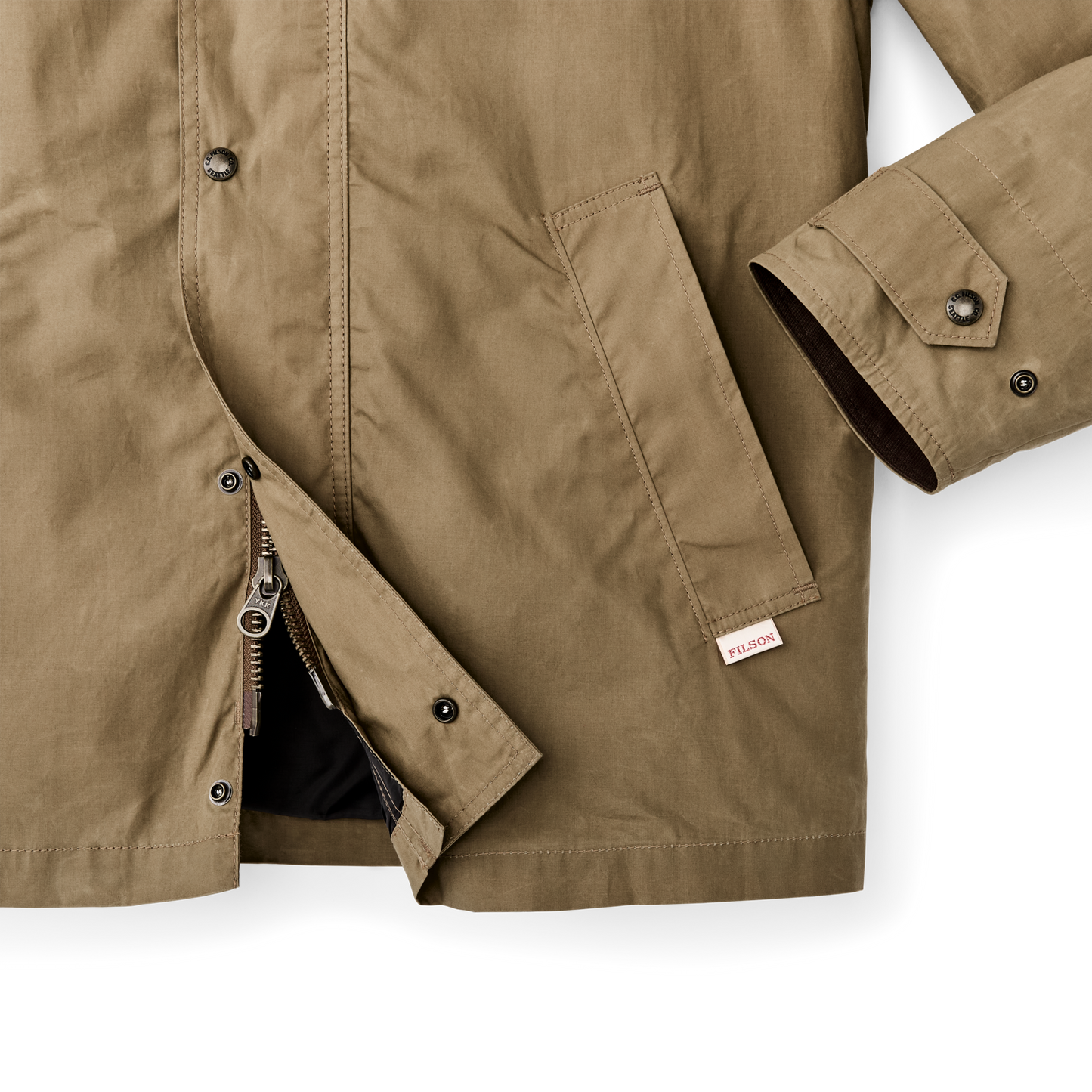 Dry Wax Short Field Jacket - Dark Beige