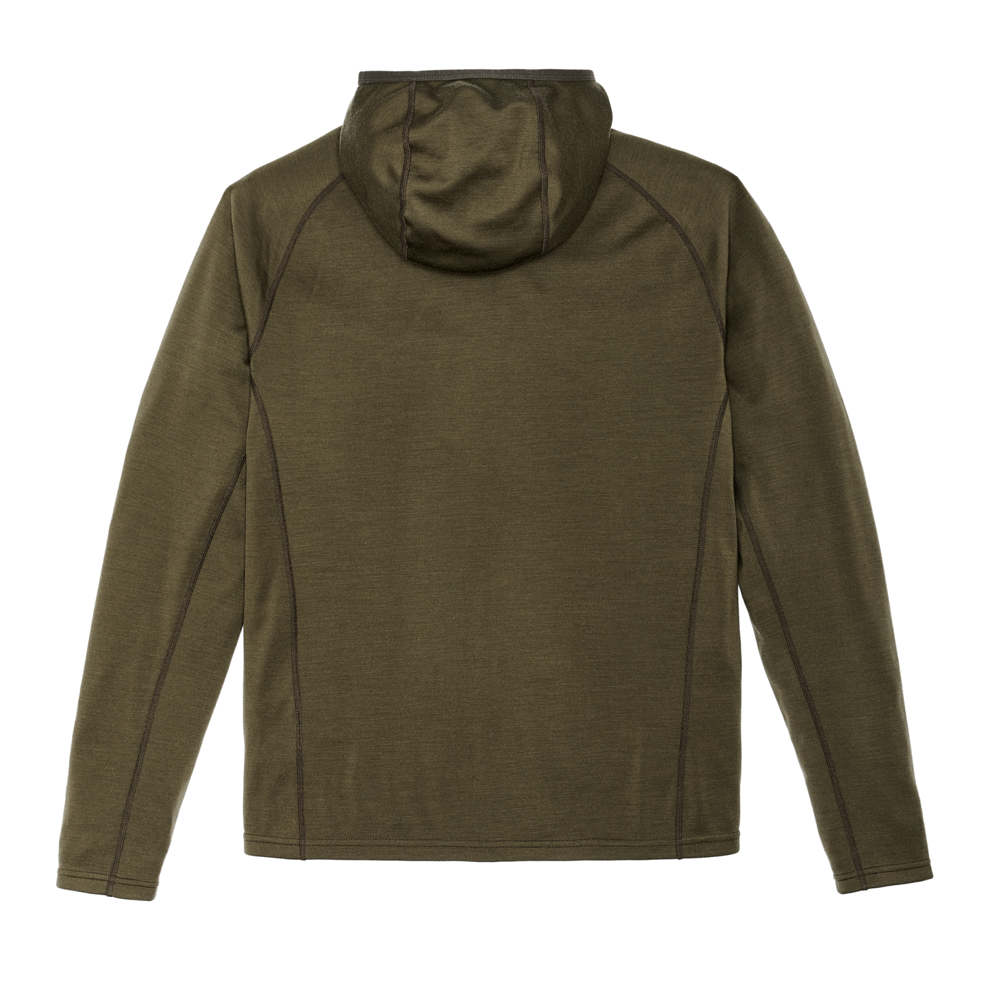 400g Merino Wool Hoodie - Dark Olive