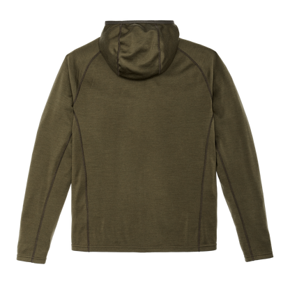 400g Merino Wool Hoodie - Dark Olive