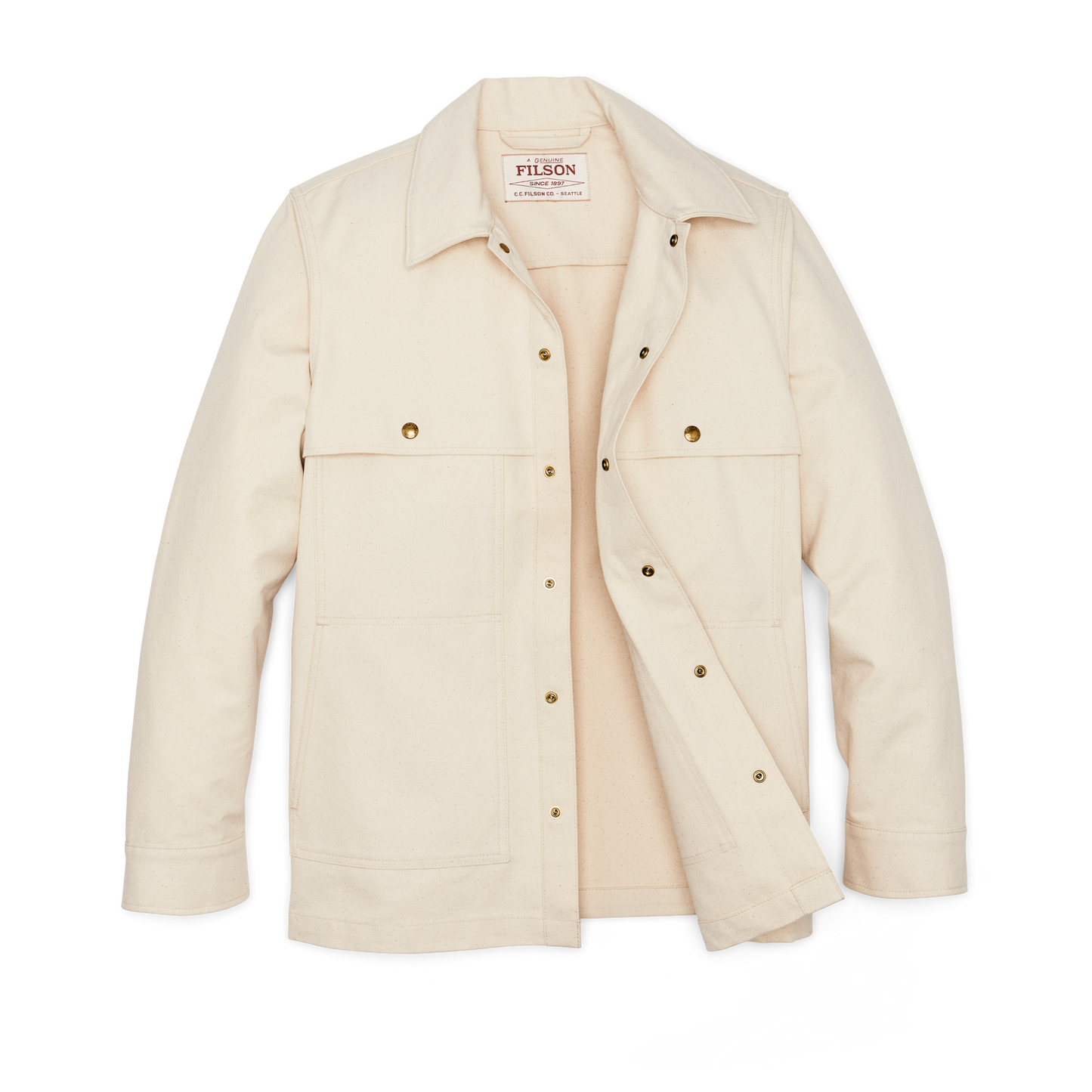 Dry Tin Cloth Forester Jac-shirt - Natural Seed