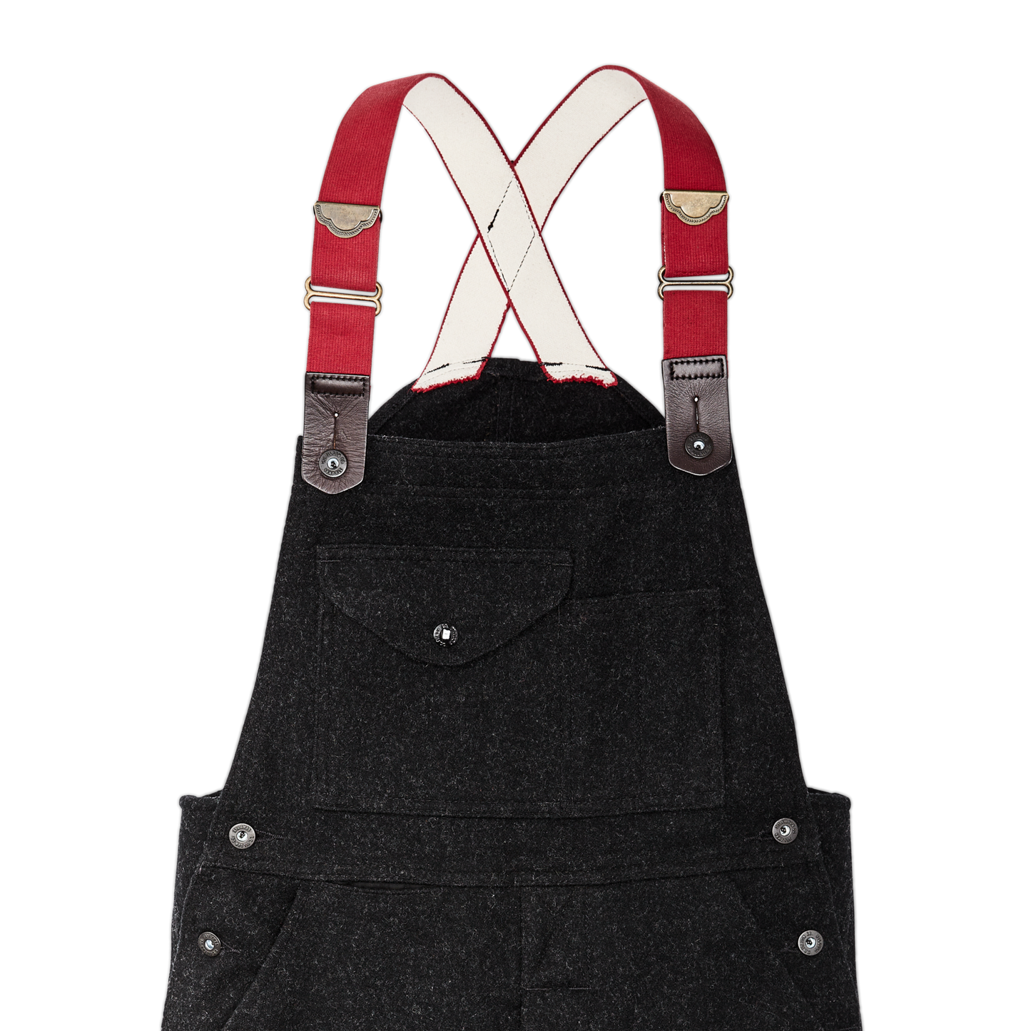Mackinaw Wool Bibs - Charcoal