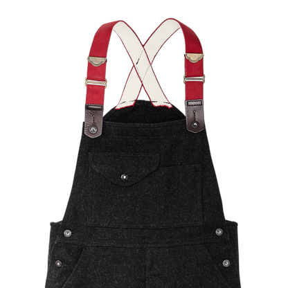 Mackinaw Wool Bibs - Charcoal