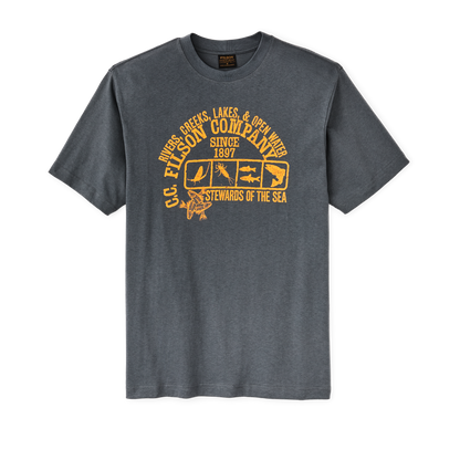 Frontier Graphic T-shirt - Storm Blue / Stewards