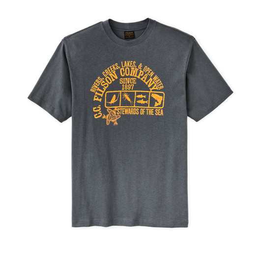 Frontier Graphic T-shirt - Storm Blue / Stewards