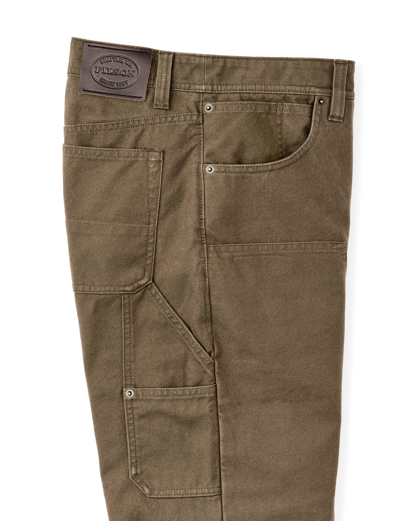 Dry Tin Double Front Pants - Marsh Olive