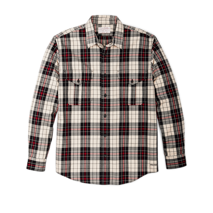 Lightweight Alaskan Guide Shirt - Off White Black Red