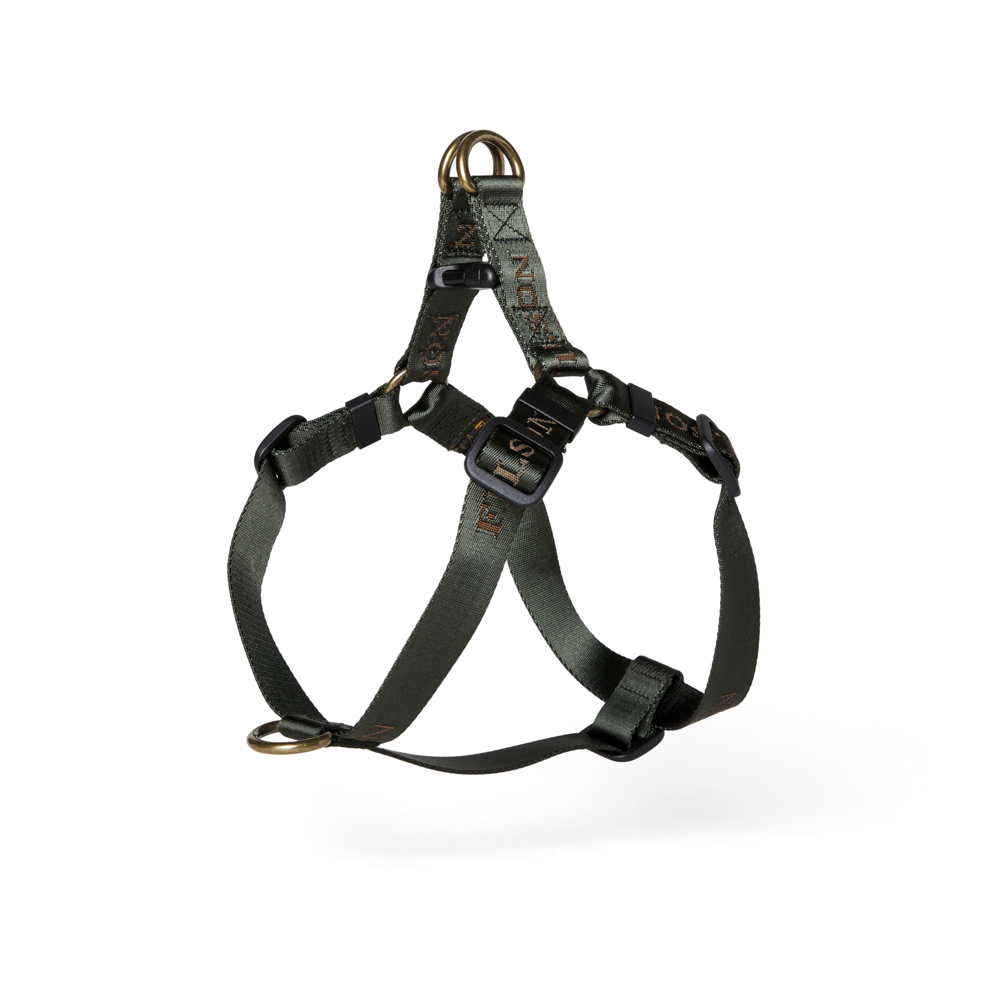 Adjustable Nylon Harness - Dark Timber