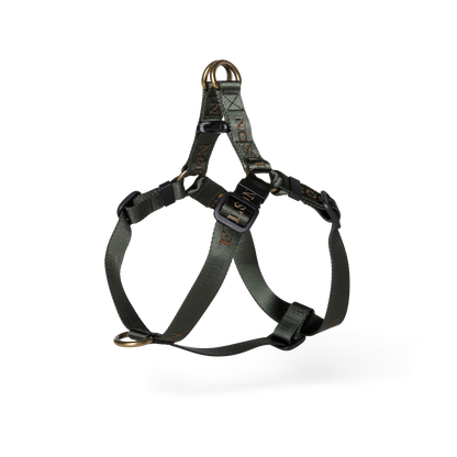 Adjustable Nylon Harness - Dark Timber