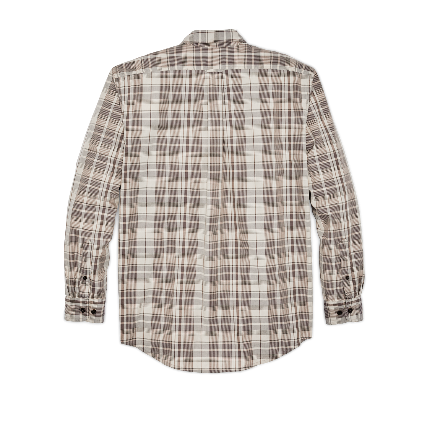 Filson's Washed Feather Cloth Shirt - Light Brown / Natural Plaid