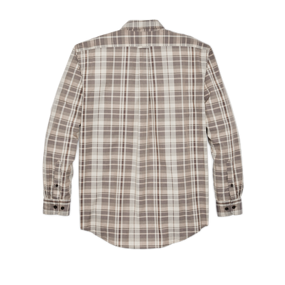 Filson's Washed Feather Cloth Shirt - Light Brown / Natural Plaid