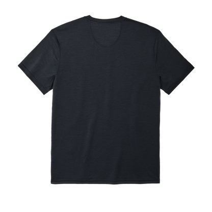 210g Merino Wool Short Sleeve Crewneck T-Shirt - Dark Navy