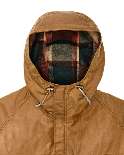 Filson X Freeman Wool Lined Raincoat - Dark Tan / Amber Spruce