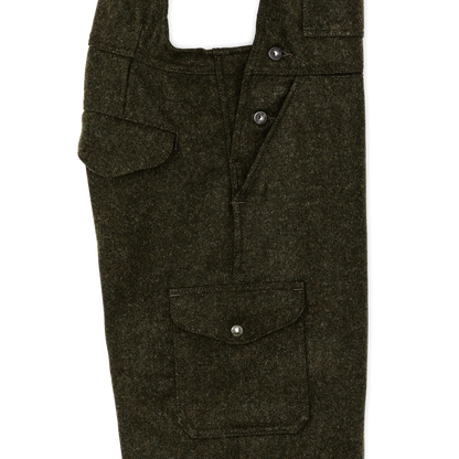 Mackinaw Wool Bibs - Forest Green