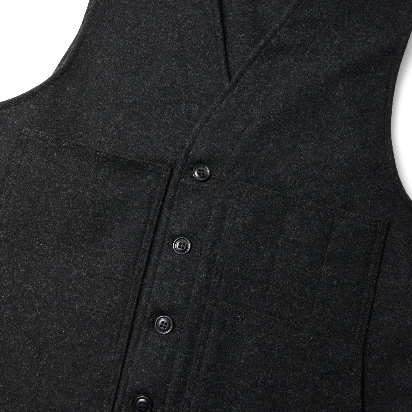 Mackinaw Wool Vest - Charcoal