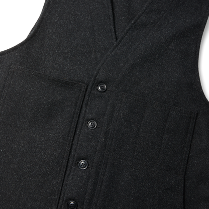 Mackinaw Wool Vest - Charcoal