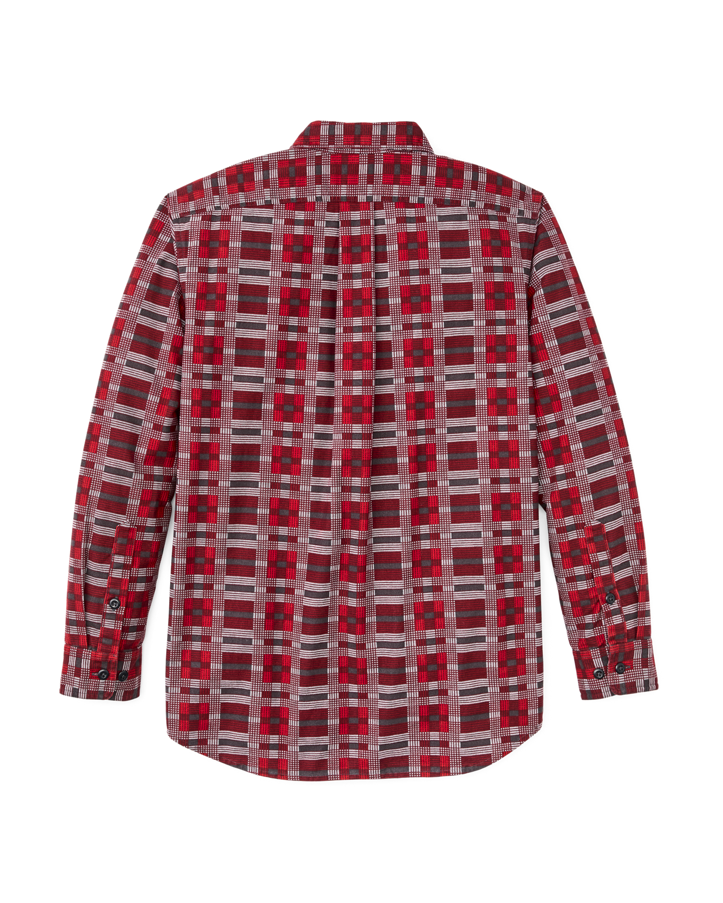 Field Flannel Shirt - Burgundy / Red Plaid
