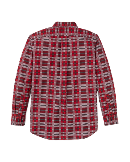 Field Flannel Shirt - Burgundy / Red Plaid