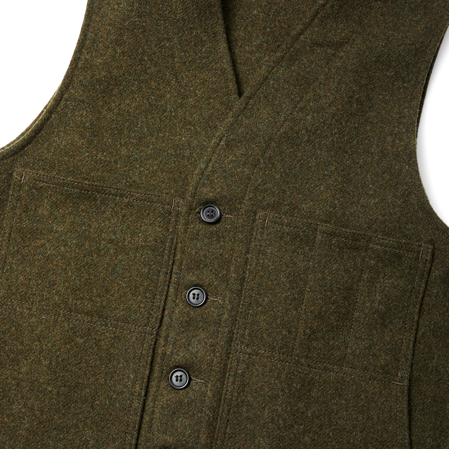 Mackinaw Wool Vest - Forest Green
