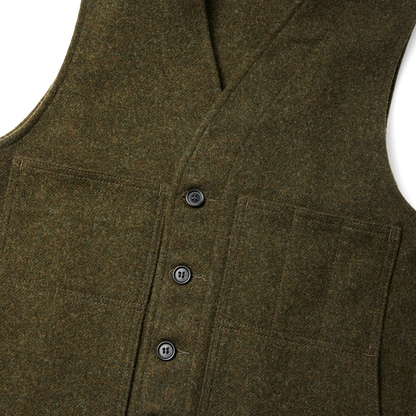 Mackinaw Wool Vest - Forest Green