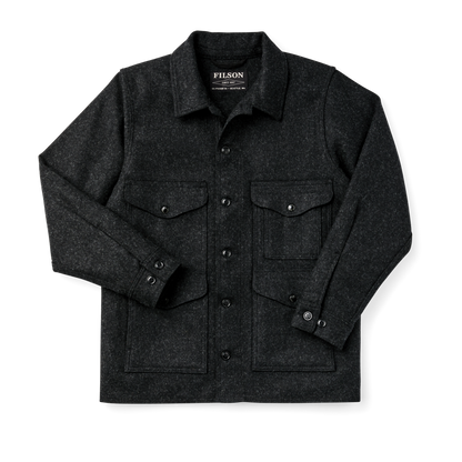 Mackinaw Wool Cruiser Jacket - Charcoal