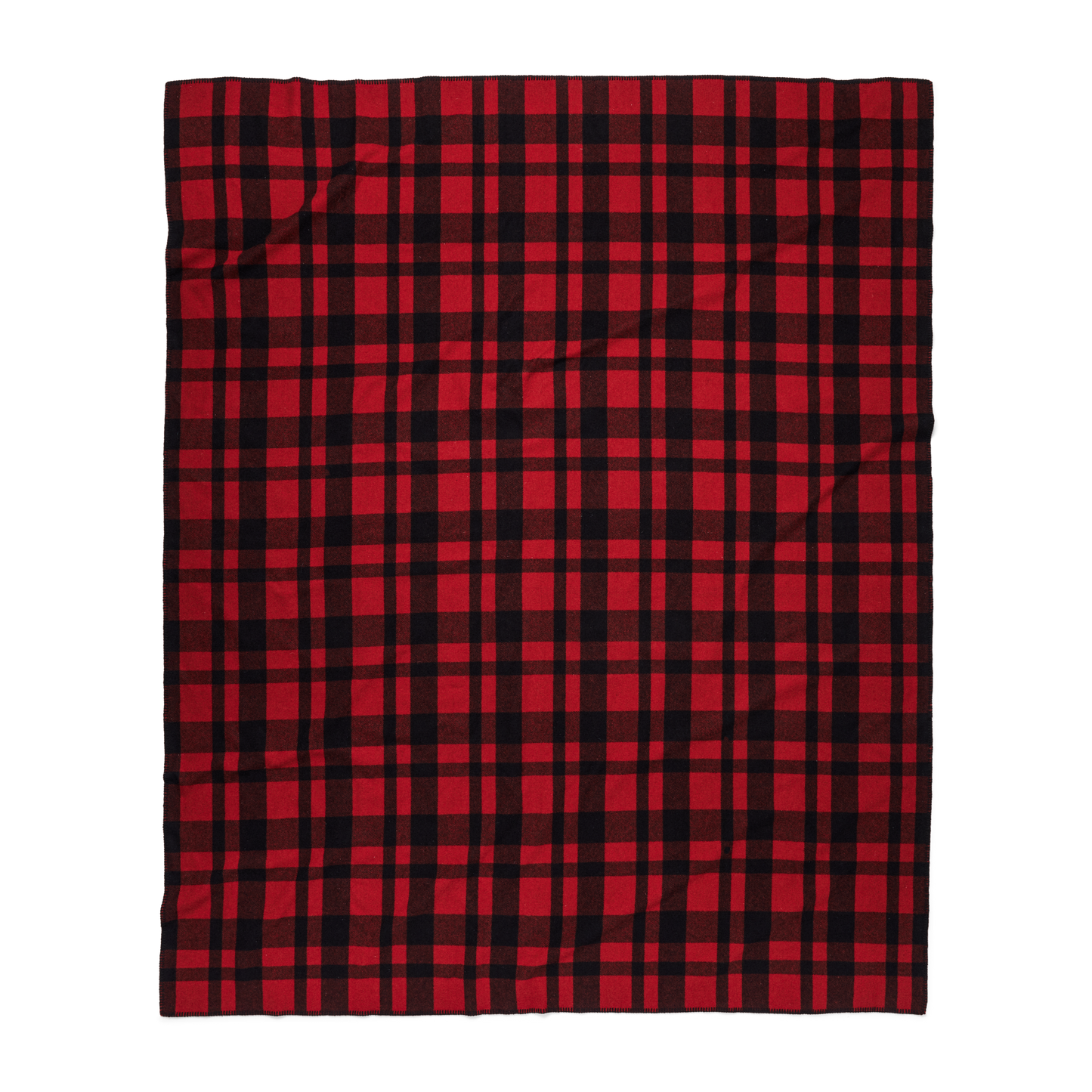 Mackinaw Wool  Blanket - Red / Black Heritage Plaid
