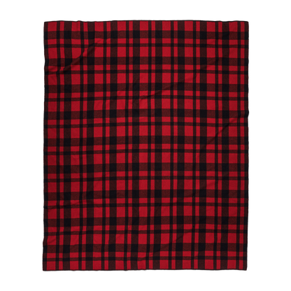 Mackinaw Wool  Blanket - Red / Black Heritage Plaid
