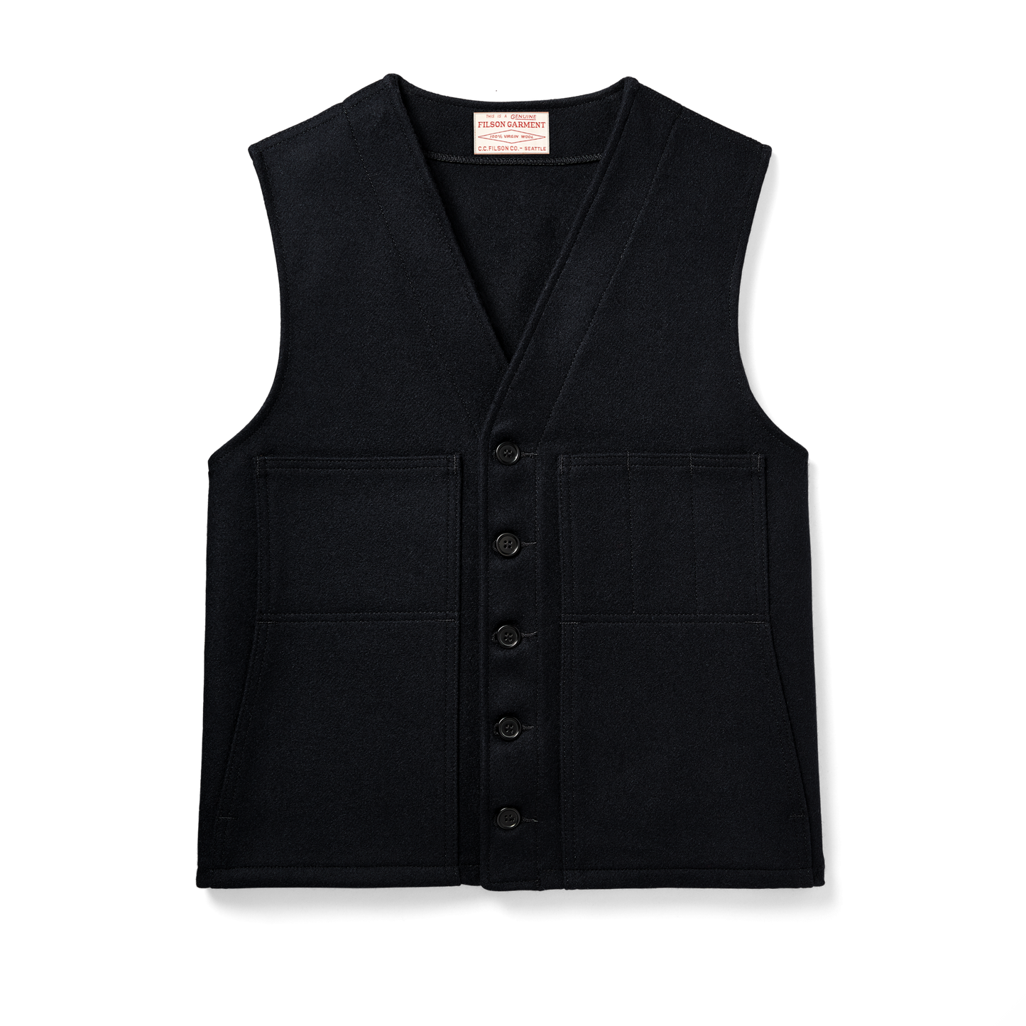 Mackinaw Wool Vest - Dark Navy