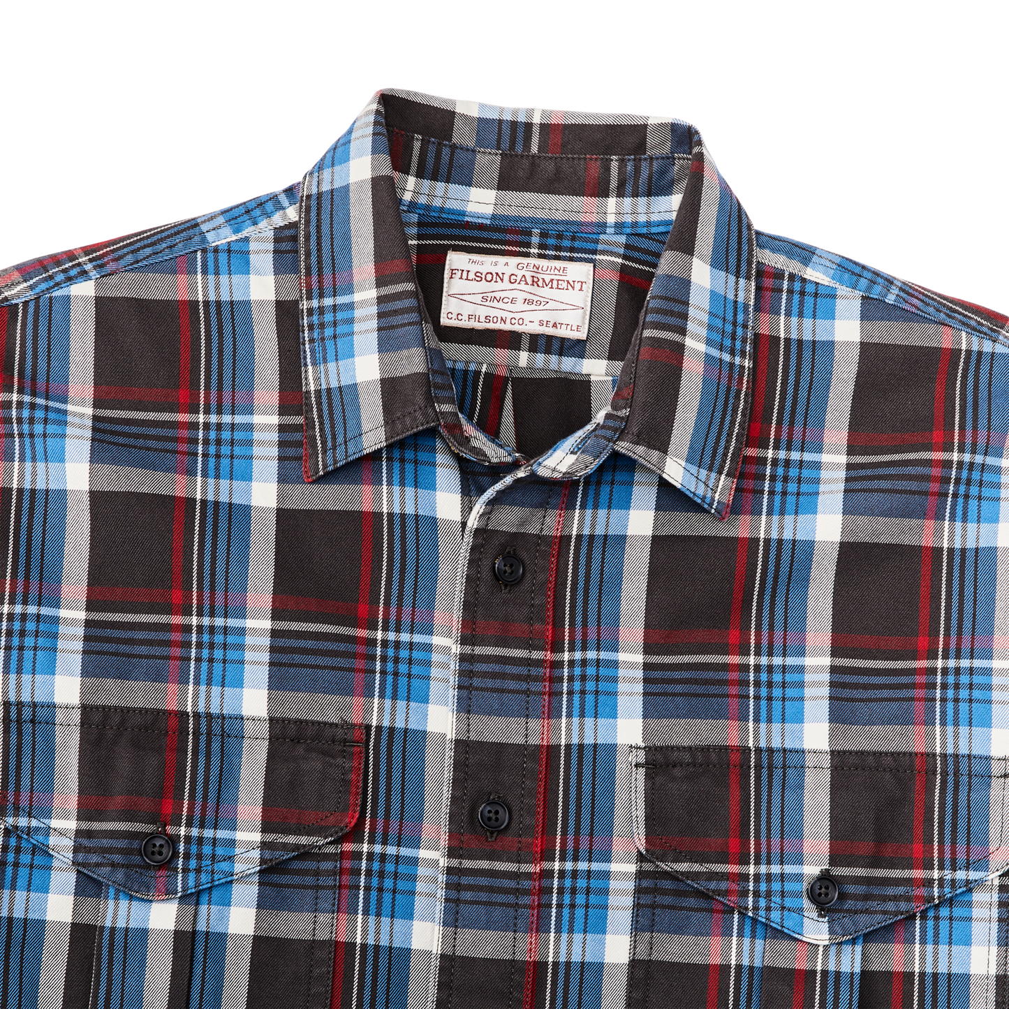 Lightweight Alaskan Guide Shirt - Glacier Blue Plaid
