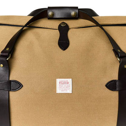Large Rugged Twill Duffle Bag - Tan