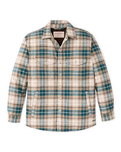 Insulated Flannel Jac-shirt - Teal / Khaki Plaid