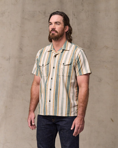 Chambray Camp Shirt - Natural / Khaki