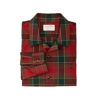 Elk Heights Camp Shirt - Sycamore Green / Red Plaid