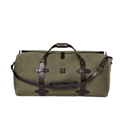 Large Rugged Twill Duffle Bag - Otter Green