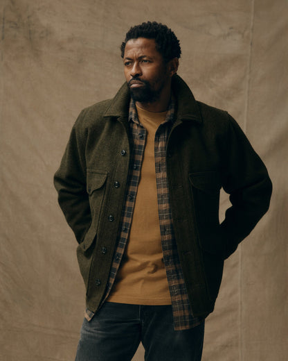 Mackinaw Wool Cruiser Jacket - Forest Green