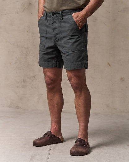 Field Supply Shorts - Washed Faded Black