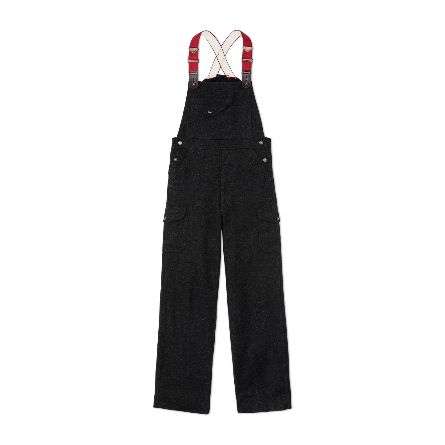 Mackinaw Wool Bibs - Charcoal