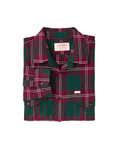 Lightweight Alaskan Guide Shirt - Green / Burgundy / Multi Plaid