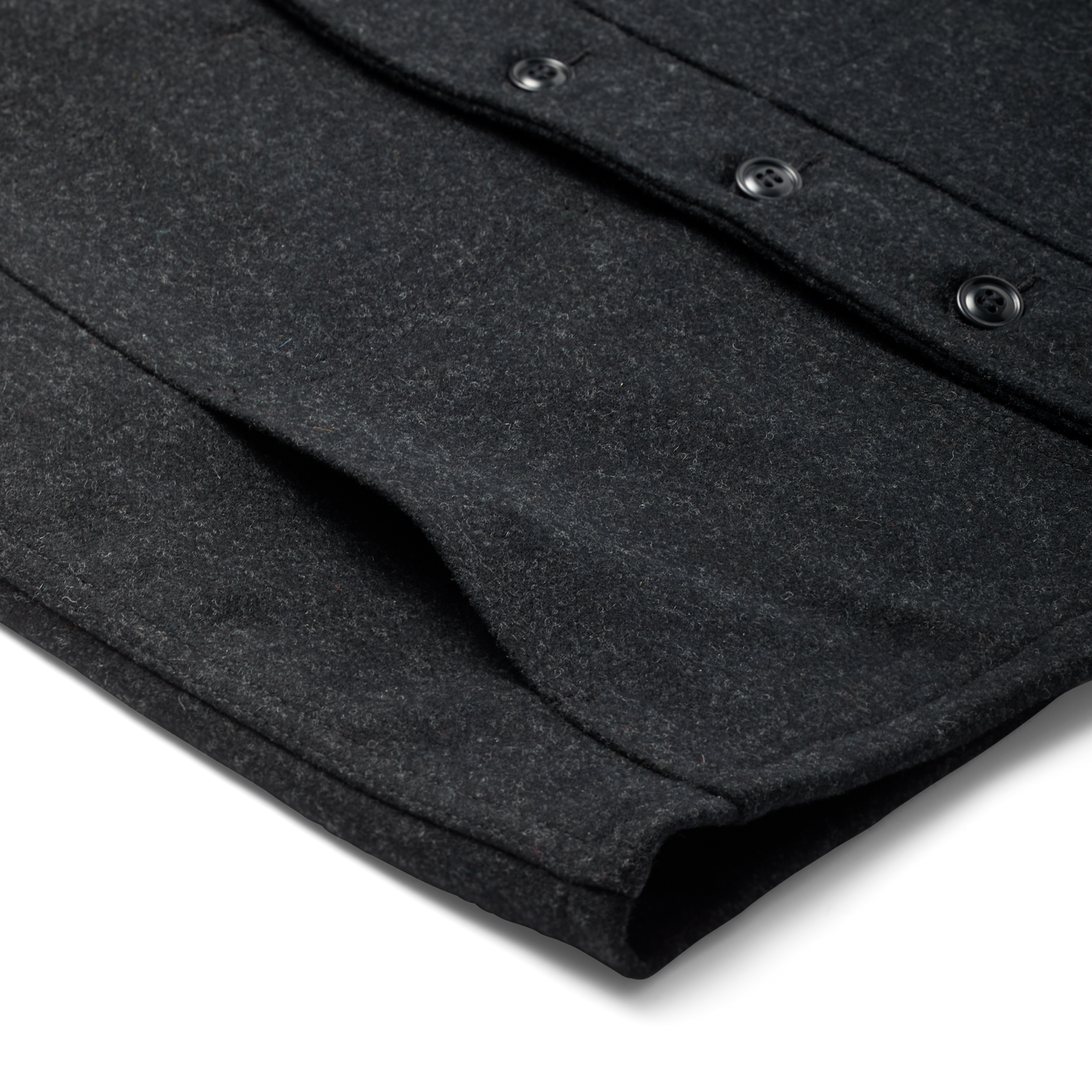 Mackinaw Wool Vest - Charcoal