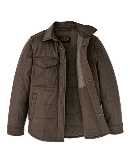 Cover Cloth Quilted Jac-shirt - Slate Black