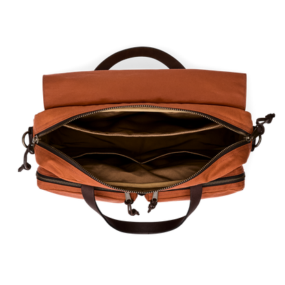 24 Hour Tin Cloth Briefcase - Rust