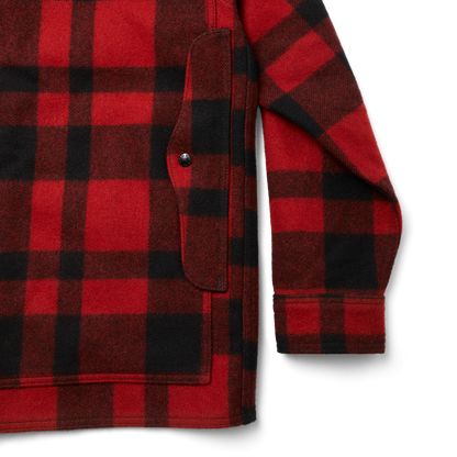 Mackinaw Wool Cruiser Jacket - Red/black Plaid