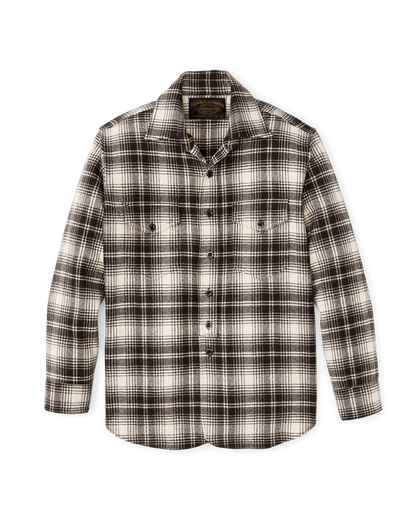 1922 Archive Wool Shirt - Cream / Dark Brown Plaid