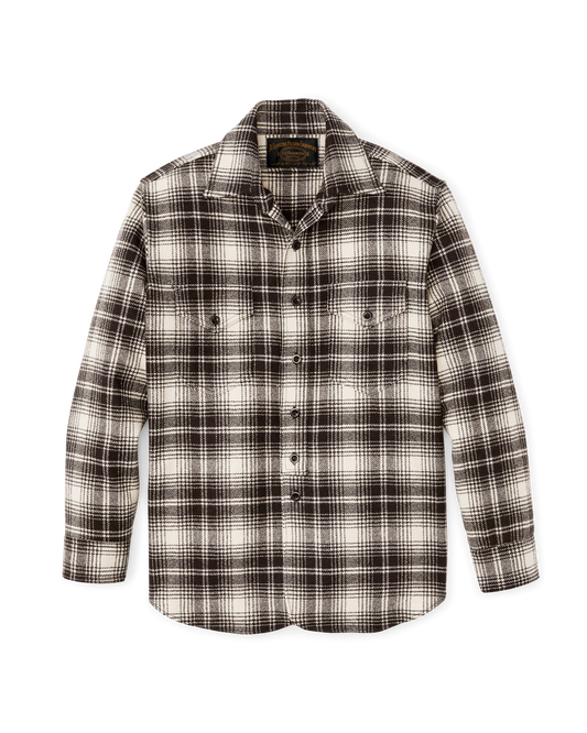 1922 Archive Wool Shirt - Cream / Dark Brown Plaid