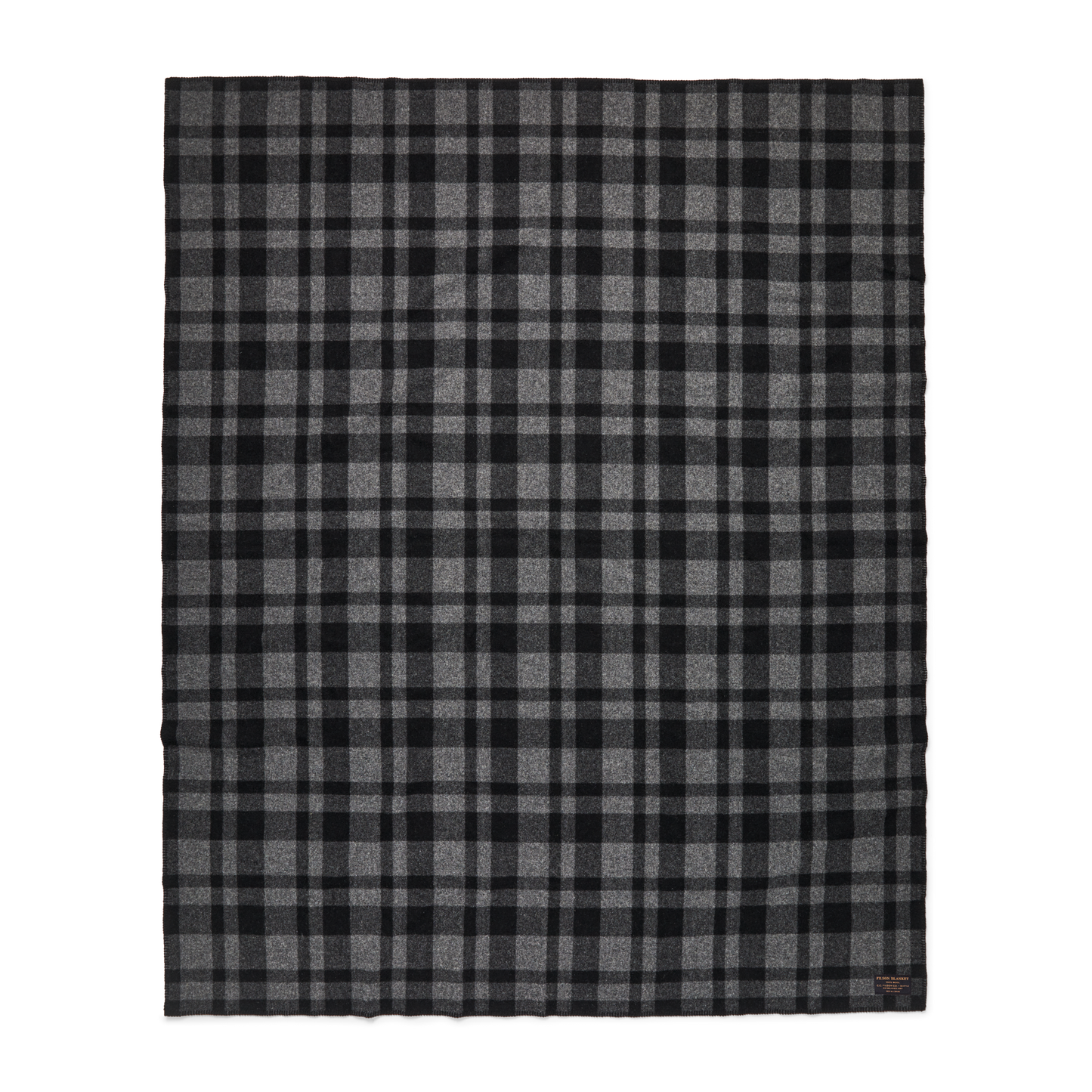 Mackinaw Wool  Blanket - Charcoal Black