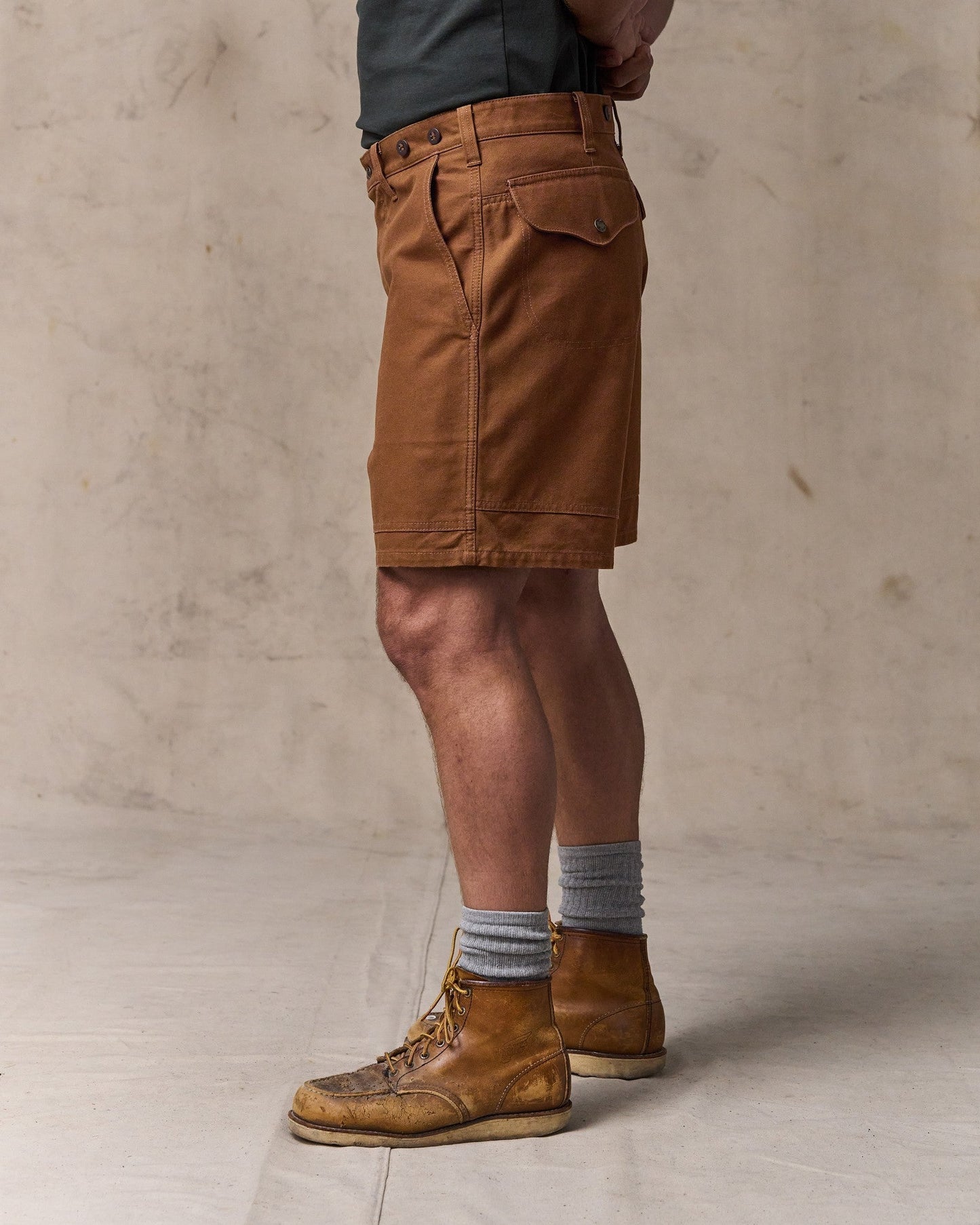Dry Tin Cloth Shorts - Whiskey