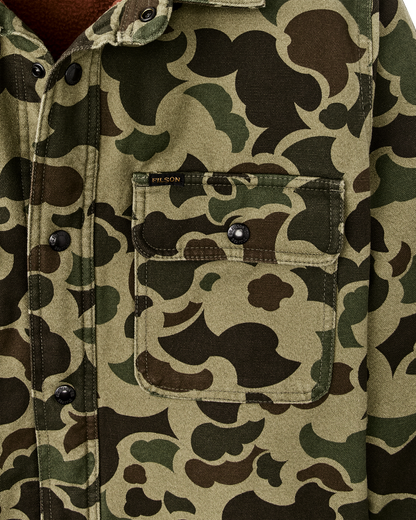 Fleece Lined Jac-shirt - Tundra Shrub Camo