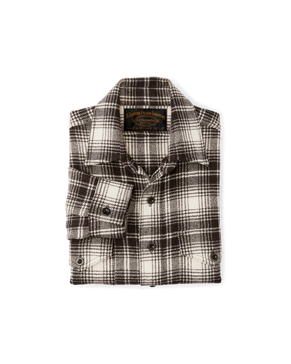 1922 Archive Wool Shirt - Cream / Dark Brown Plaid
